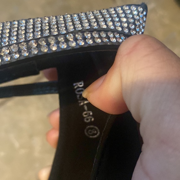 “Black Glitter High Heels by “___brand__ “ - Picture 3 of 5